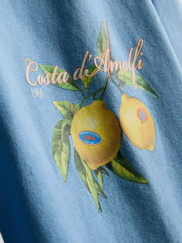 Camiseta con estampado de limones de Amalfi