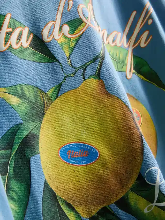 Camiseta con estampado de limones de Amalfi