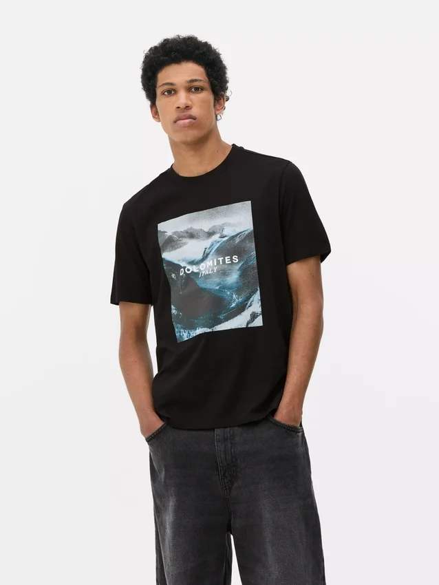 Camiseta con estampado de los Dolomitas