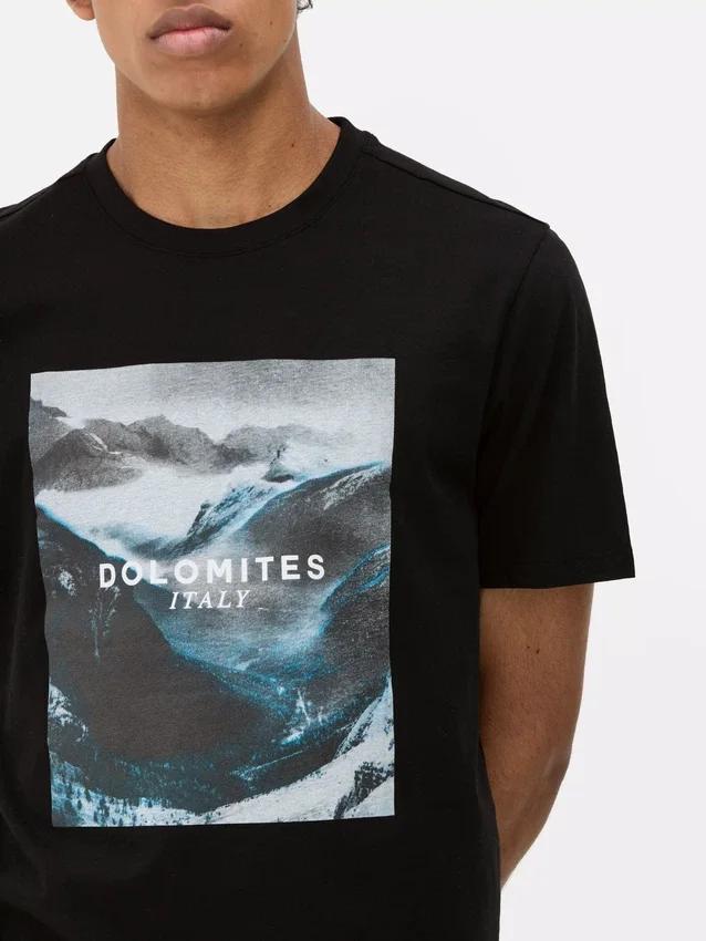 Camiseta con estampado de los Dolomitas