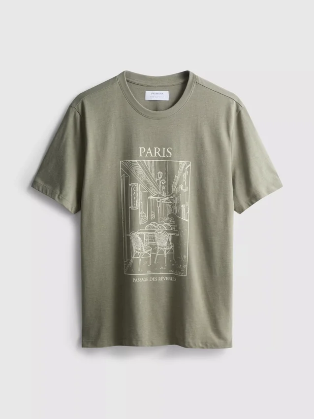 Camiseta con estampado de París