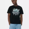 Camiseta con gráfico de Miami en neón
