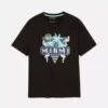 Camiseta con gráfico de Miami en neón