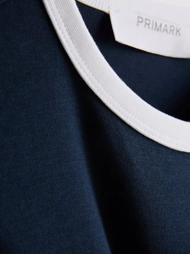 Camiseta corta de algodón con estampado