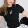 Camiseta corta para bebé con abalorios, de alto contenido de algodón