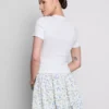 Camiseta corta para bebé con abalorios, de alto contenido de algodón