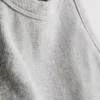 Camiseta corta sin costuras de punto acanalado