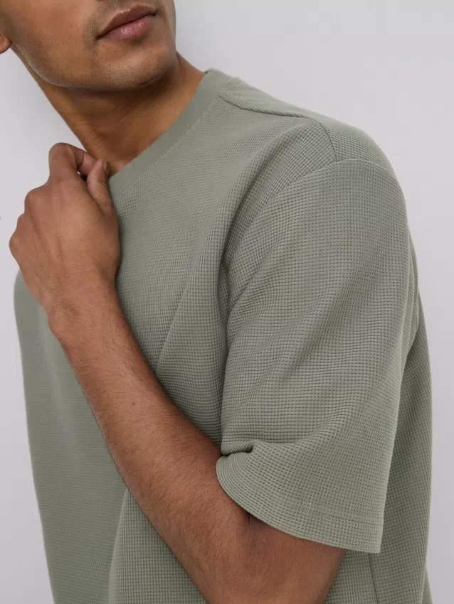 Camiseta cuadrada con textura