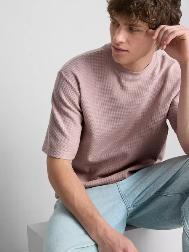 Camiseta cuadrada con textura