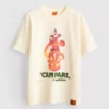 Camiseta de algodón con cuello redondo Campari