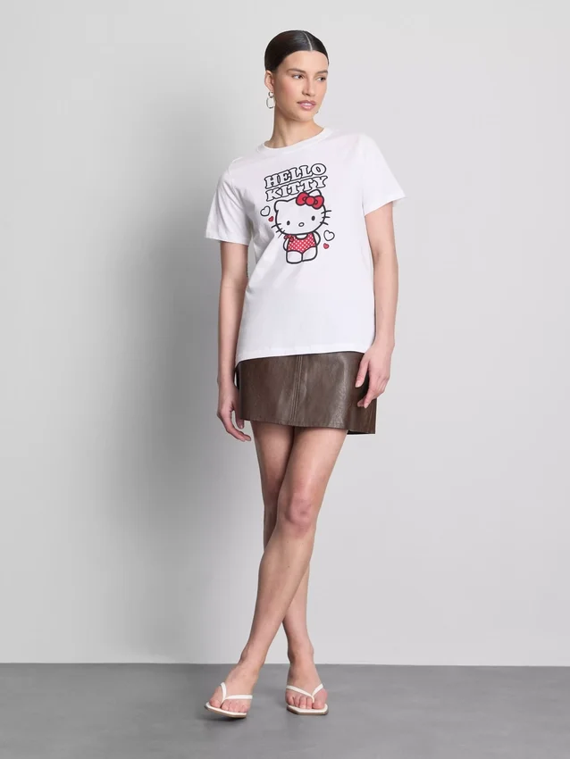 Camiseta de algodón con diseño de Hello Kitty