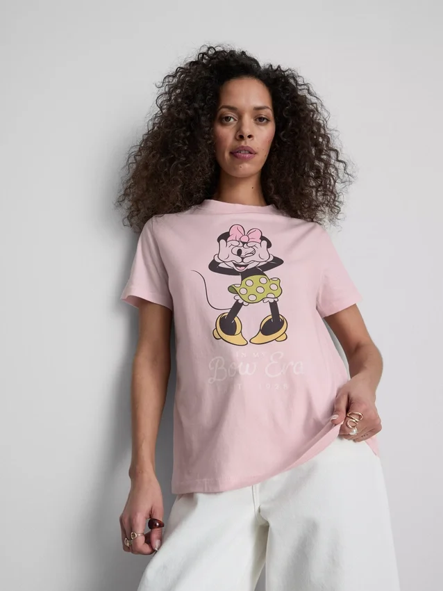 Camiseta de algodón con diseño de Minnie Mouse de Disney
