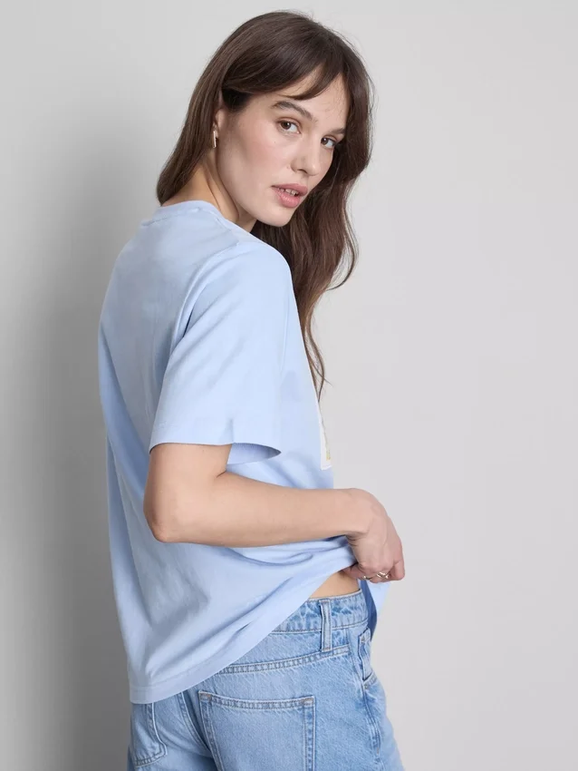 Camiseta de algodón con diseño de un paisaje de Vincent van Gogh