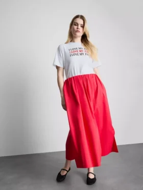 Camiseta de algodón con eslogan «El diablo viste de Prada»