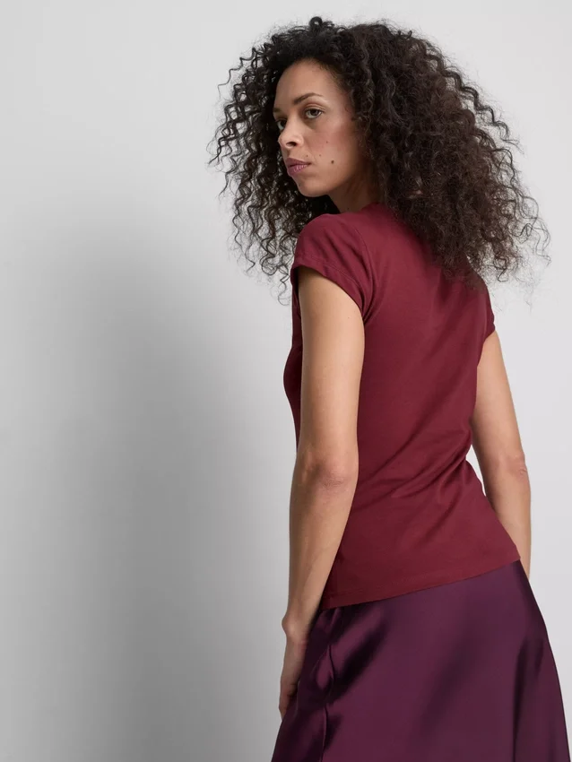 Camiseta de algodón con estampado floral