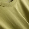 Camiseta de algodón de corte recto con cuello redondo