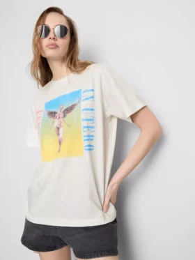 Camiseta de algodón «Rainbow Tour» de Nirvana
