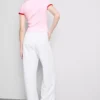 Camiseta de bebé de algodón estampada con cuello anillado