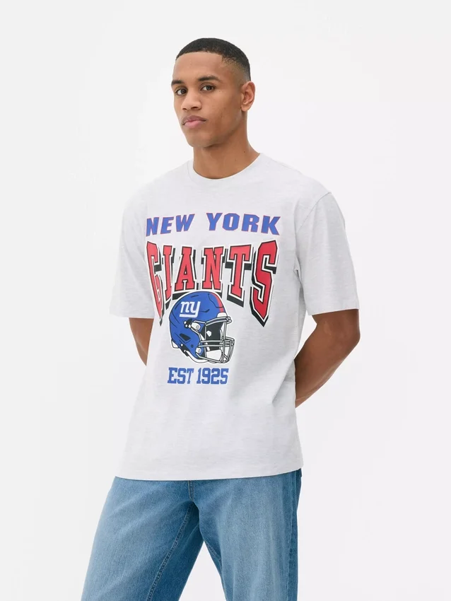 Camiseta de cuello redondo de los New York Giants