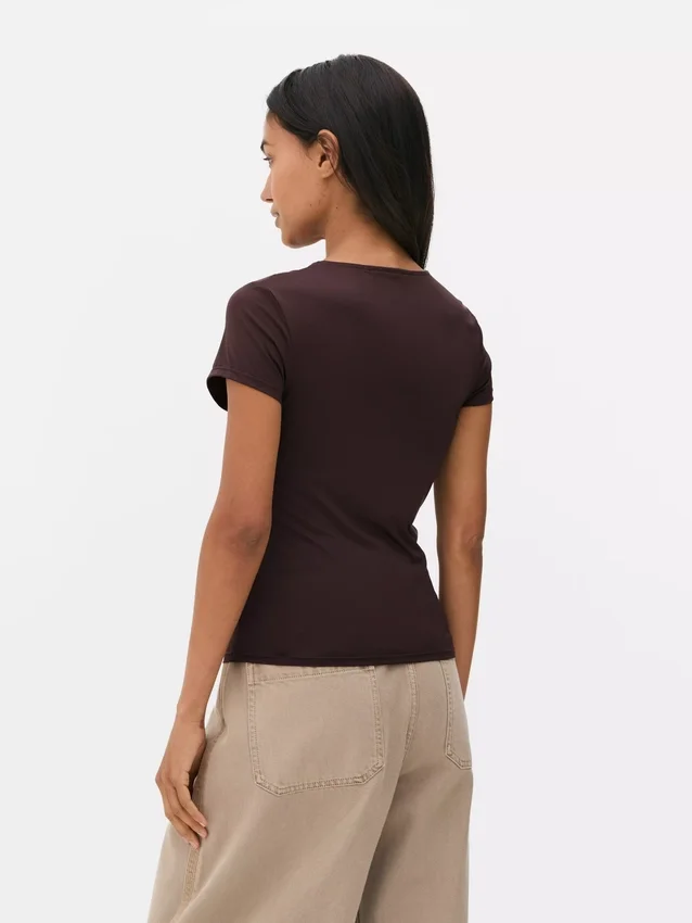 Camiseta de cuello redondo «segunda piel»