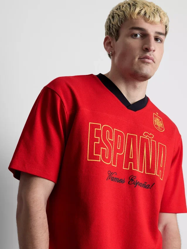 Camiseta de fútbol con diseño de España