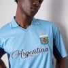 Camiseta de malla de manga corta de Argentina