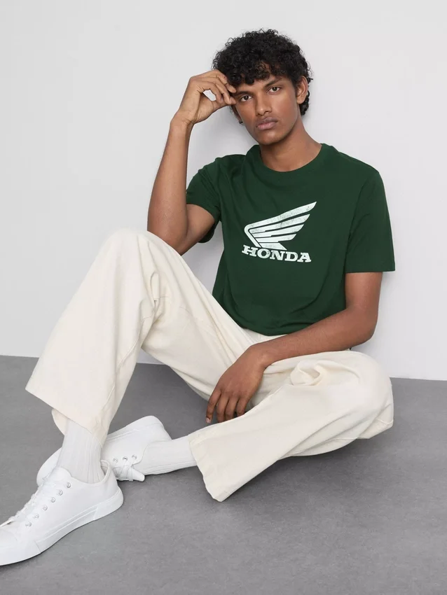 Camiseta de manga corta con el logotipo de Honda