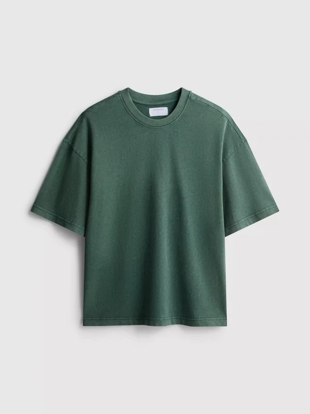 Camiseta de manga corta lavada