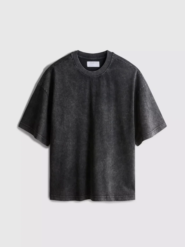 Camiseta de manga corta lavada
