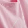 Camiseta de novia de algodón con cuello redondo