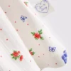 Camiseta de pijama con estampado de mariposas y tejido acanalado