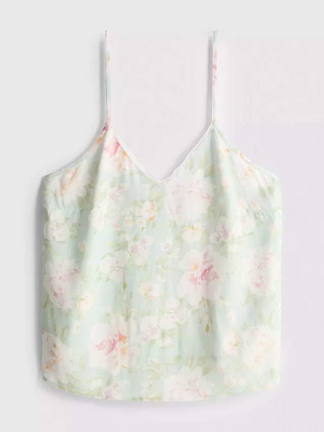 Camiseta de pijama con estampado floral