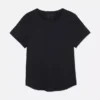 Camiseta deportiva con dobladillo curvo