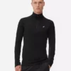 Camiseta deportiva de manga larga con cremallera de un cuarto