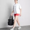 Camiseta deportiva holgada de algodón con diseño gráfico