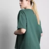 Camiseta deportiva holgada de algodón con diseño gráfico