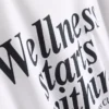 Camiseta deportiva holgada de algodón con diseño gráfico