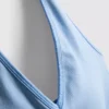 Camiseta deportiva sin costuras con cuello halter