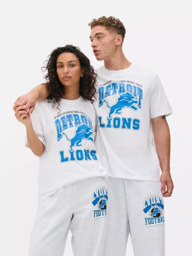 Camiseta estampada de los Detroit Lions de la NFL