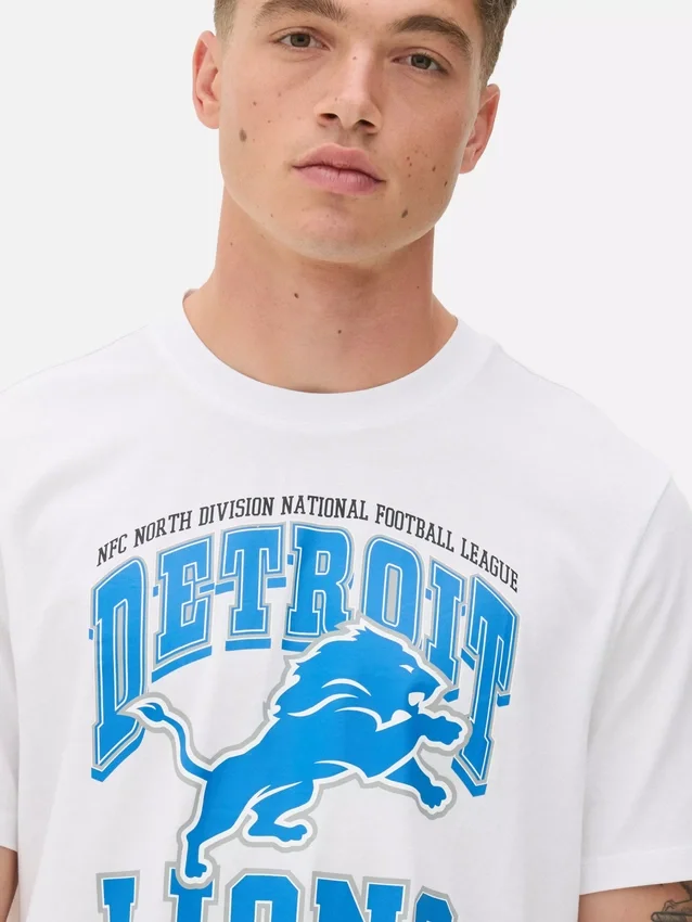 Camiseta estampada de los Detroit Lions de la NFL
