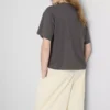 Camiseta gráfica de algodón de corte recto