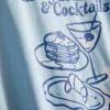 Camiseta gráfica de algodón de corte recto