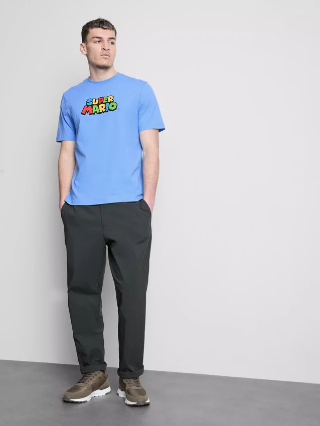 Camiseta gráfica de algodón de Super Mario