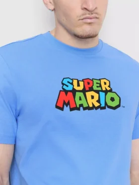 Camiseta gráfica de algodón de Super Mario