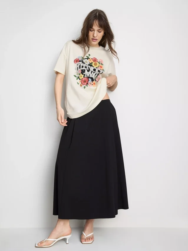 Camiseta gráfica de algodón holgada de Fleetwood Mac