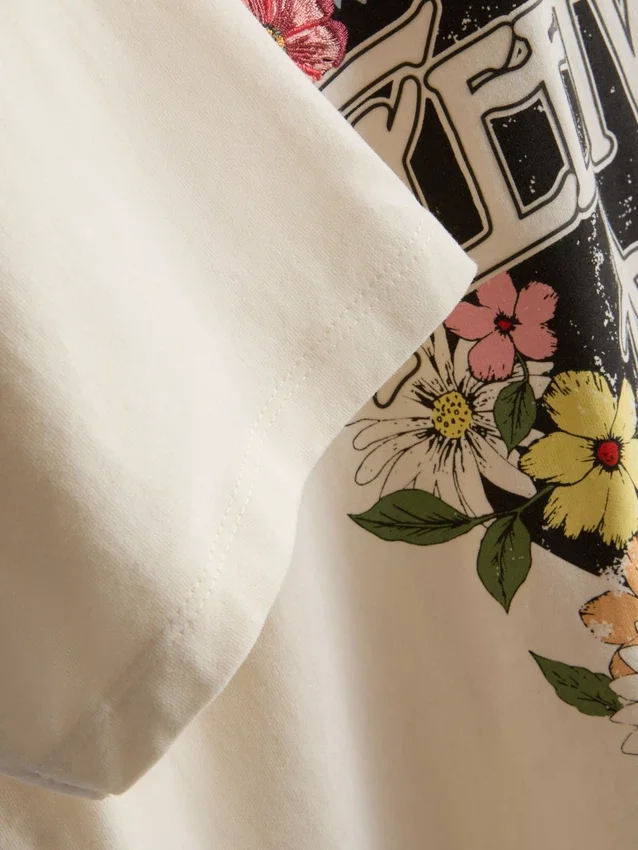 Camiseta gráfica de algodón holgada de Fleetwood Mac