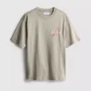 Camiseta gráfica lavada de Japón