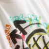 Camiseta holgada de algodón con logotipo de Blink 182