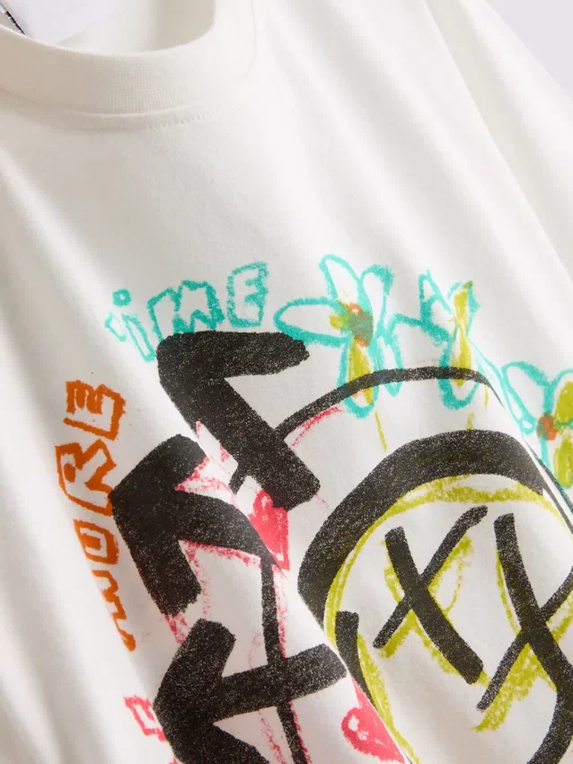 Camiseta holgada de algodón con logotipo de Blink 182