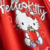 Camiseta holgada de algodón Hello Kitty con estampado de fresas
